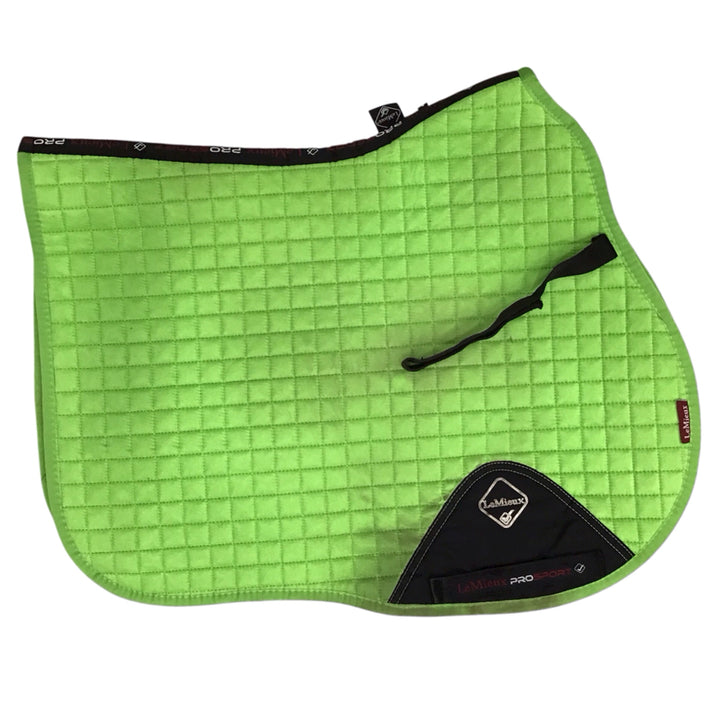 LeMieux Pro Sport Large Lime Green Saddle Pad Used - H