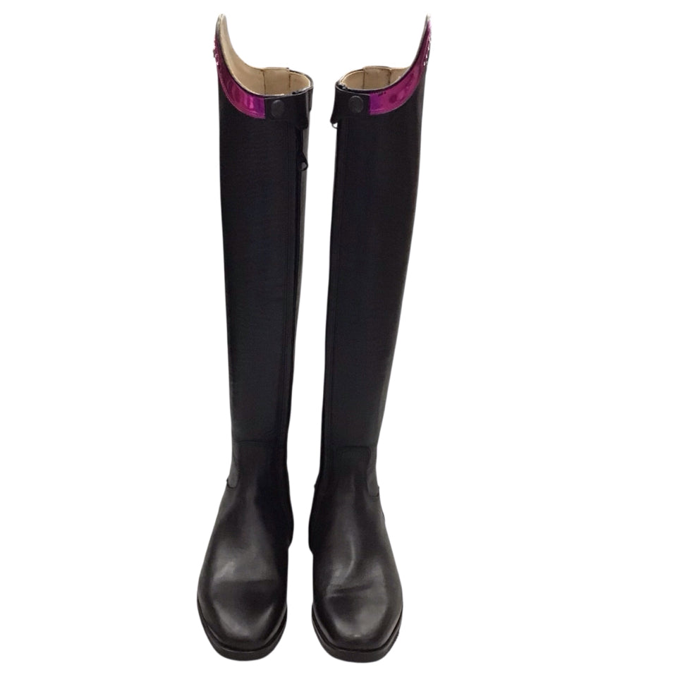NEW Ladies Dress Boots w/ Pink Top 37 Slim Tall - H