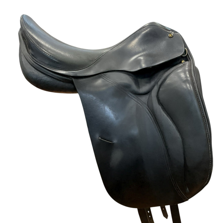 16.5" Custom Saddlery/Spirig 1874 28cm Med/Narrow Used Dressage Saddle - H