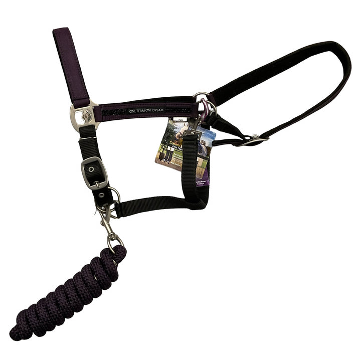 QHP Full Metallic Glitz Set Halter w/ Lead New
