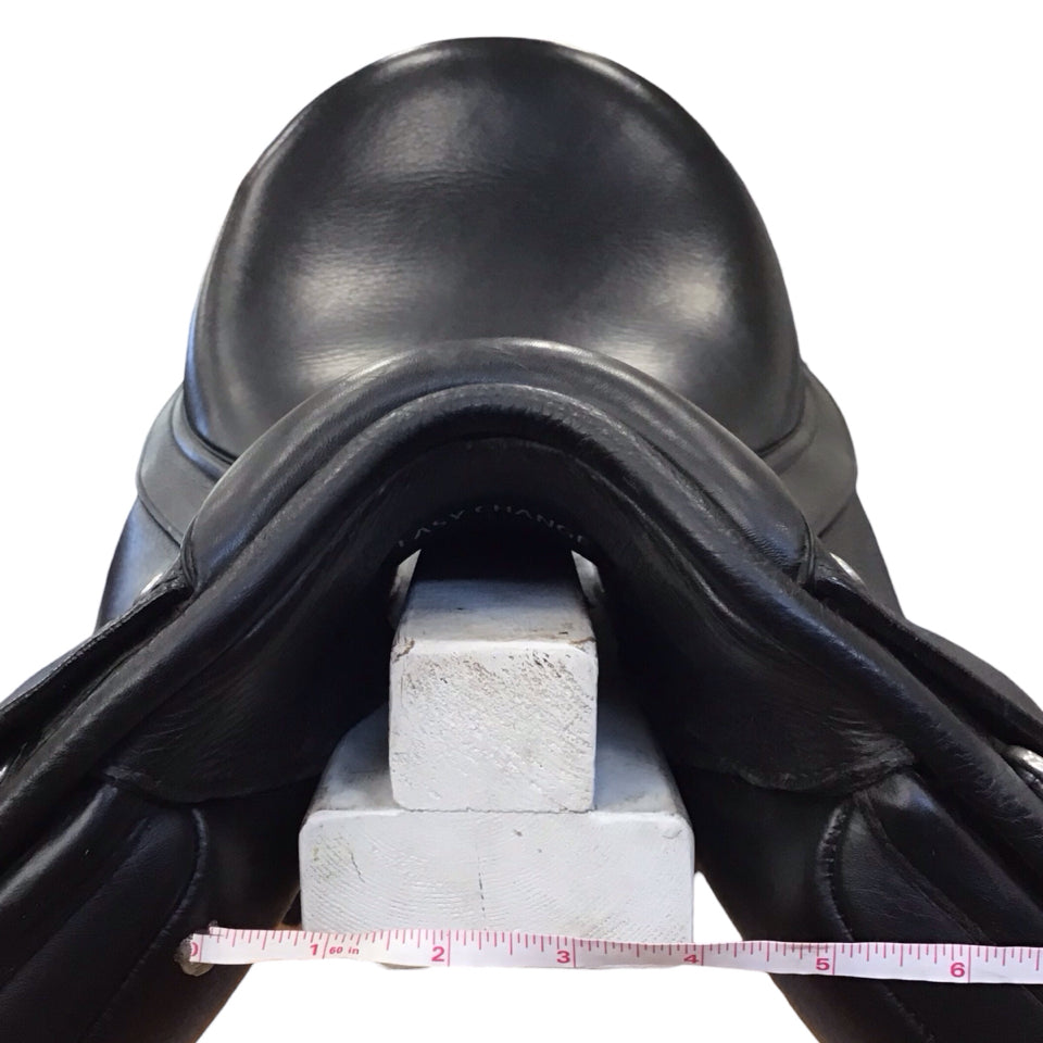 17.5" Bates Dressage+ Adjustable Used Dressage Saddle - H