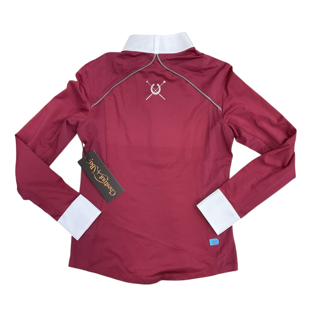 Chestnut Bay Child Medium SkyCool Liberty Youth Show Shirt Barn Red New - H