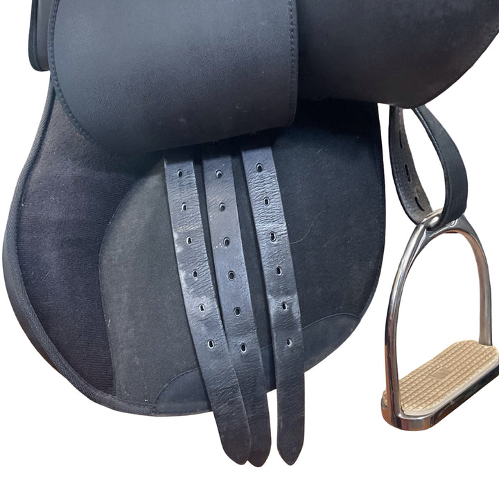 16.5" Wintec 2000 Adjustable Used All Purpose Saddle with Irons and Webbers