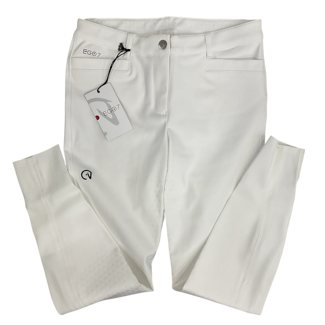 EGO7 Women's 42 Full Seat Dressage FG Show Breech White New - H
