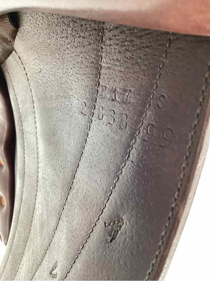 17" Butet used mono flap dressage saddle B