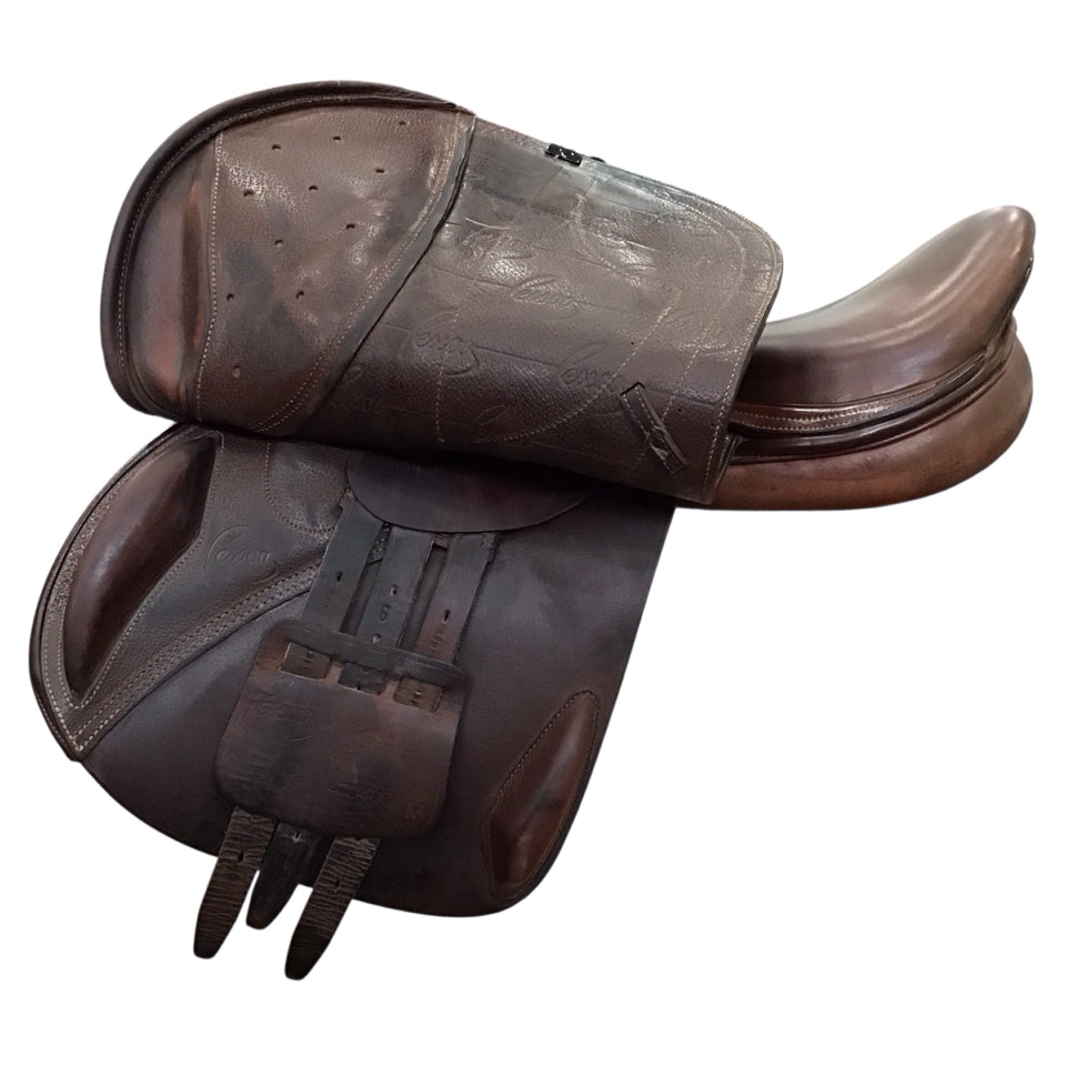 17" Pessoa XCH Adjustable Used Hunter/Jumper Saddle - H