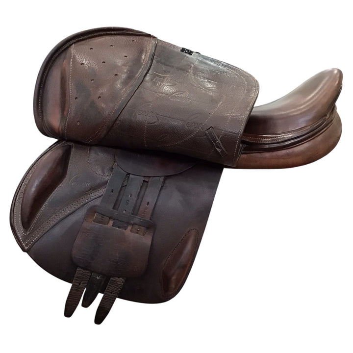 17" Pessoa XCH Adjustable Used Hunter/Jumper Saddle - H
