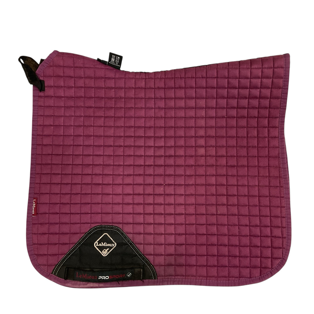 LeMieux French Rose Large Dressage Saddle Pad Used - H