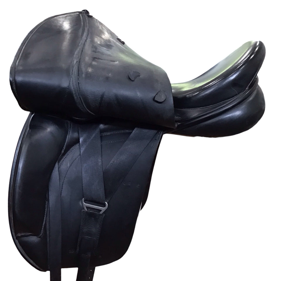 18" Ideal Jessica Medium Used Dressage Saddle - H