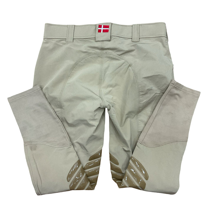 Kastel Women's Size 32 Charlotte Tan Silicone Knee Patch Breech New