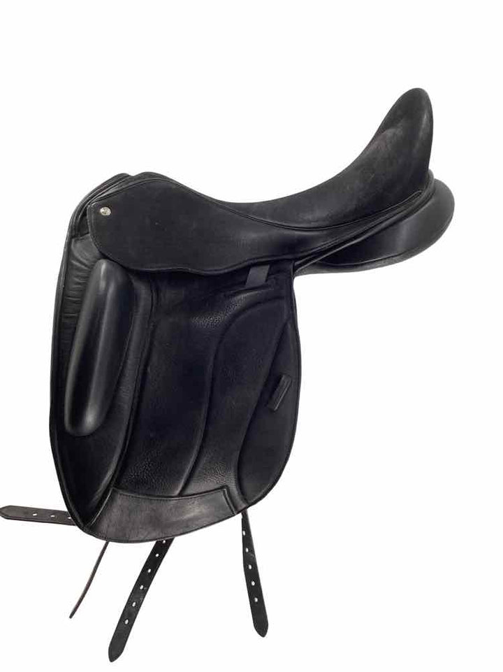 18" Custom Icon flight used monoflap dressage saddle