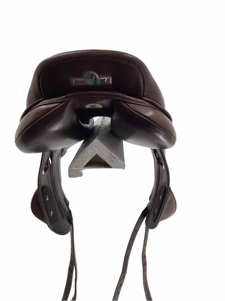 17" Bates Advanta Luxe leather adjustable tree used mono flap saddle