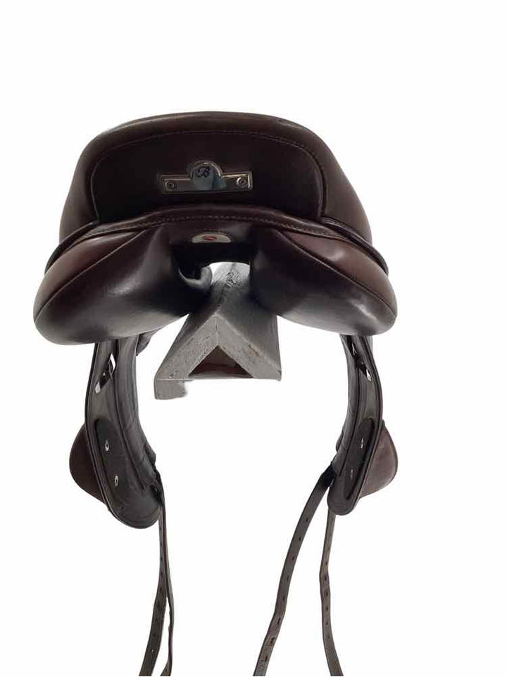 17" Bates Advanta Luxe leather adjustable tree used mono flap saddle
