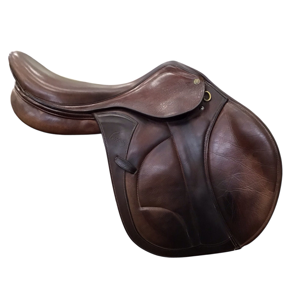 17" Pessoa XCH Adjustable Used Hunter/Jumper Saddle - H