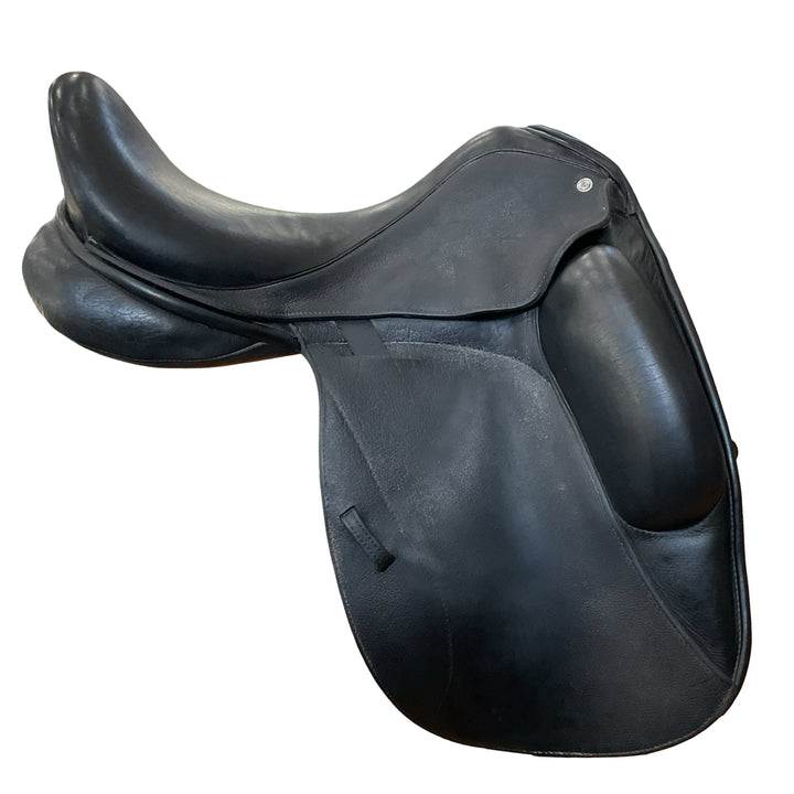 17.5" Custom Saddlery Icon Flight Med/Narrow Used Dressage Saddle