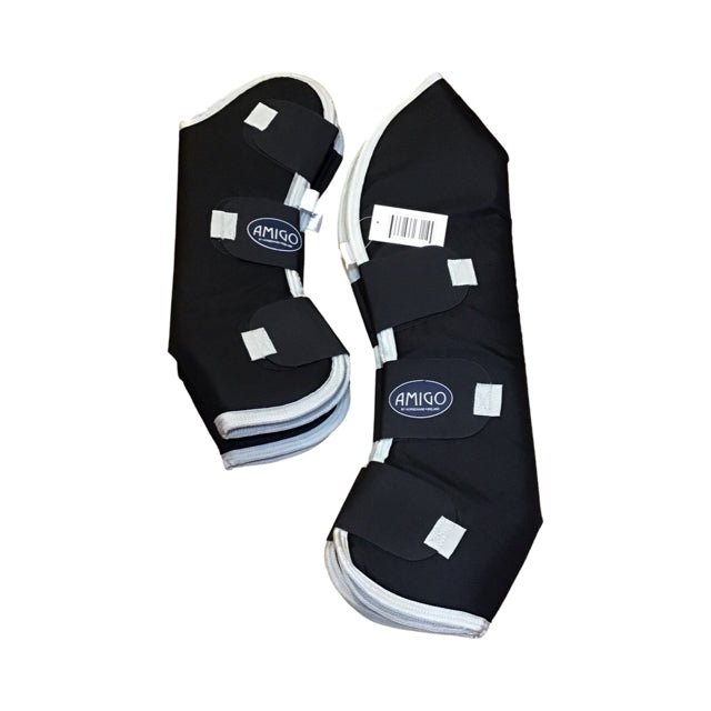 Horseware Black Amigo Horse Shipping Boots (4) New