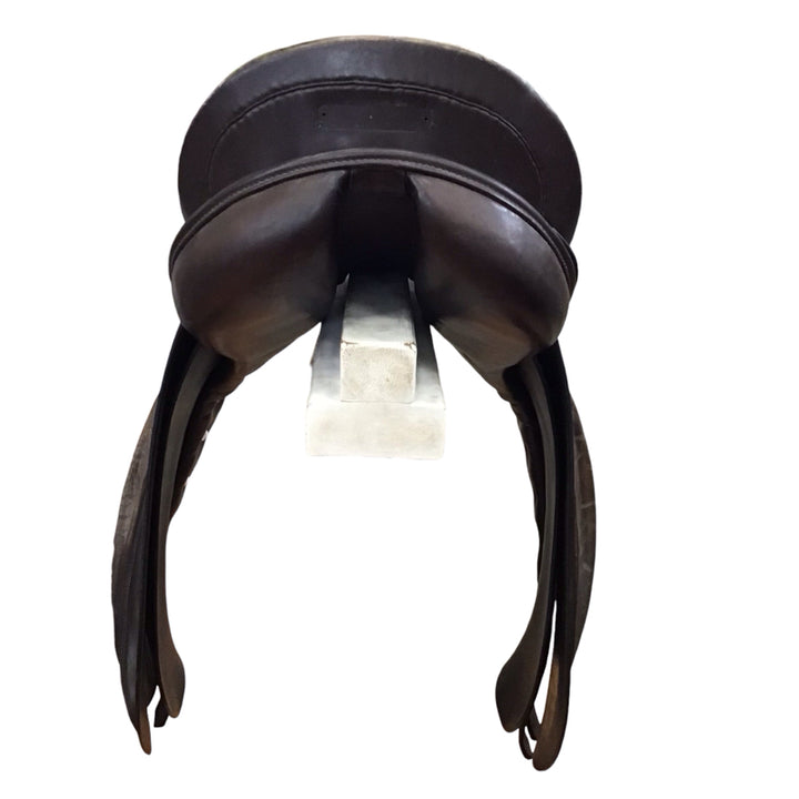 17" Thoroughbred Saddlery Wide Used Dressage Saddle - H