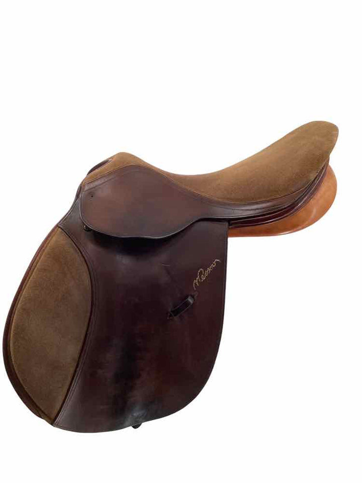 18" Pessoa used close contact saddle, Suede seat B