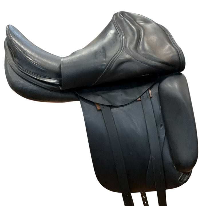 16.5" Custom Saddlery/Spirig 1874 28cm Med/Narrow Used Dressage Saddle - H