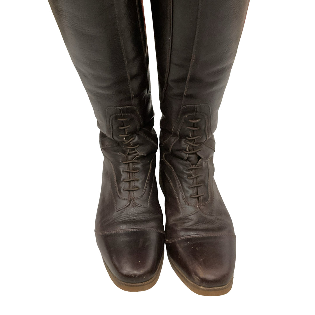 Mountain Horse Women's 8 Reg/Wide Sovereign Lux Field Boot Brown Used - H