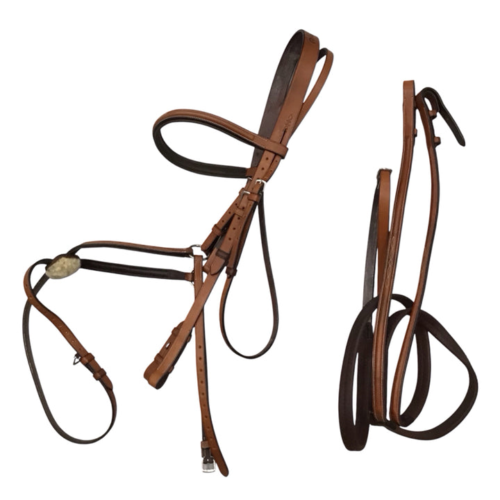 Harmohn Kraft Americana Collection Oversized Fancy Stitch Figure Eight Bridle w/
