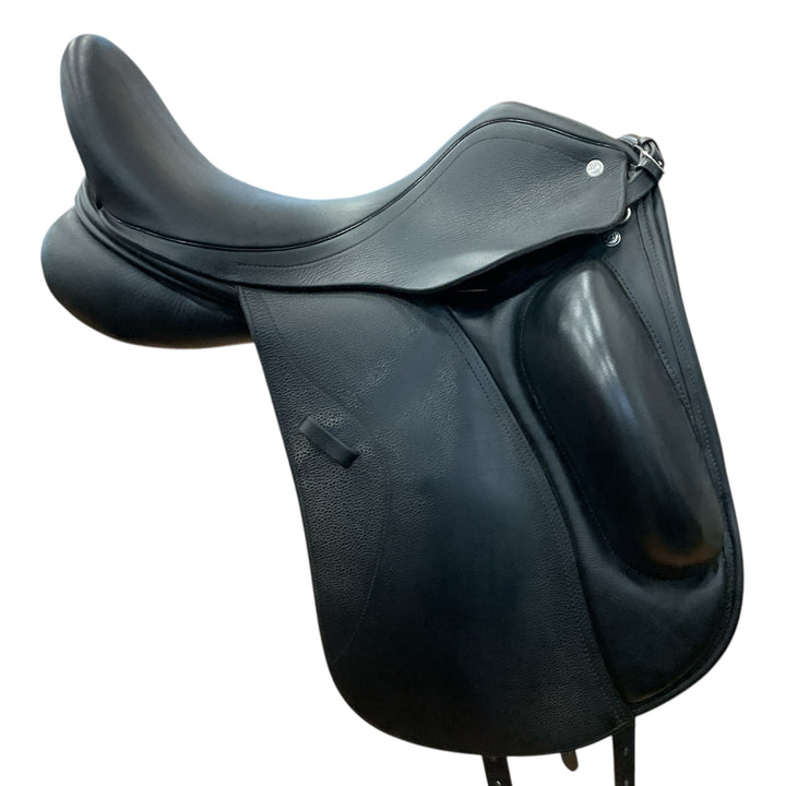 17.5" Custom Saddlery Everest R Narrow Used Dressage Saddle - H