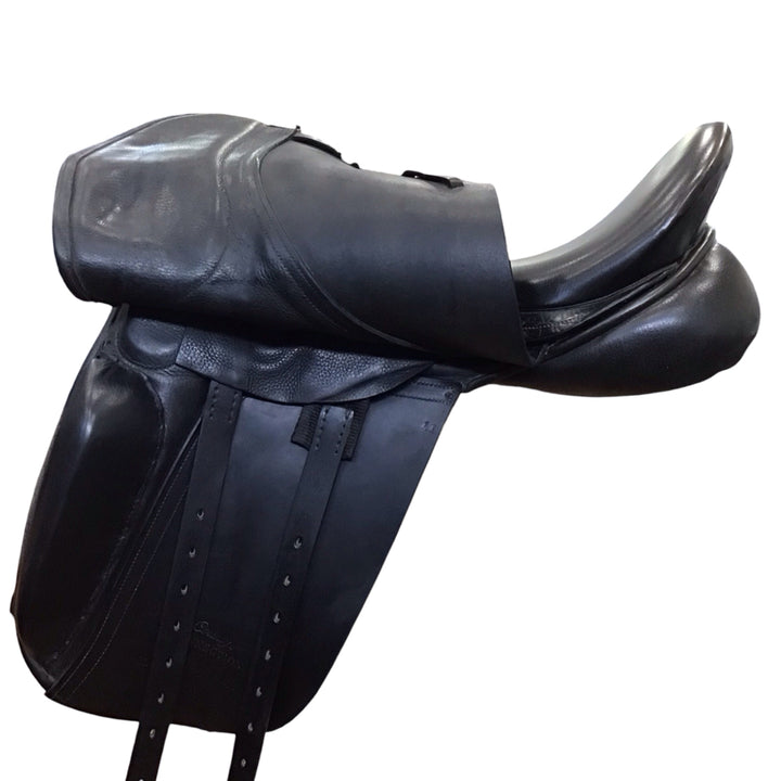 17" County Connection Med/Wide Used Dressage Saddle - H