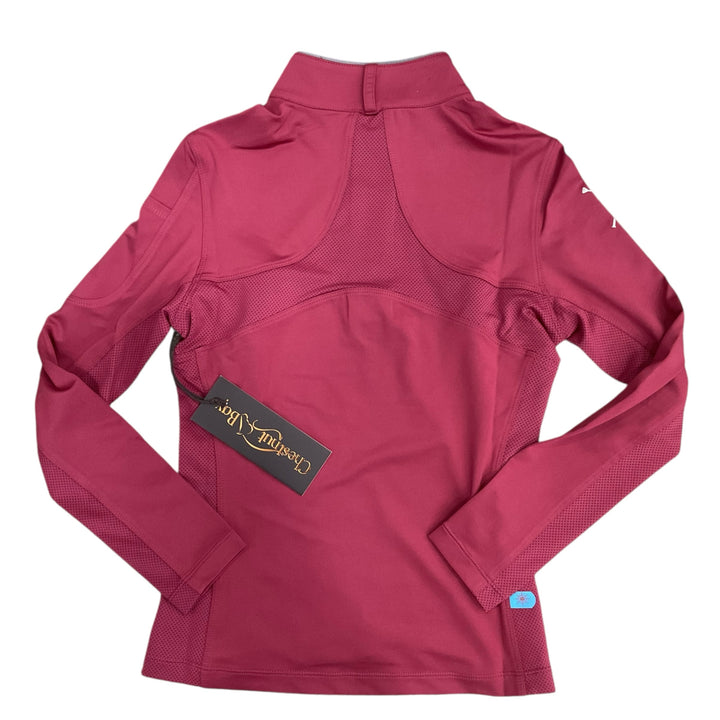 Chestnut Bay Child Medium Performance Rider SkyCool Youth Shirt Barn Red New - H