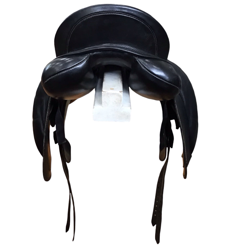 17" Schleese JES Ride International Elite Medium Used Dressage Saddle - H