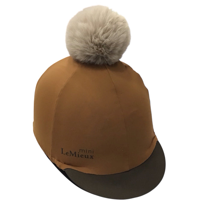 LeMieux Ginger Helmet Cover with Pom New - H