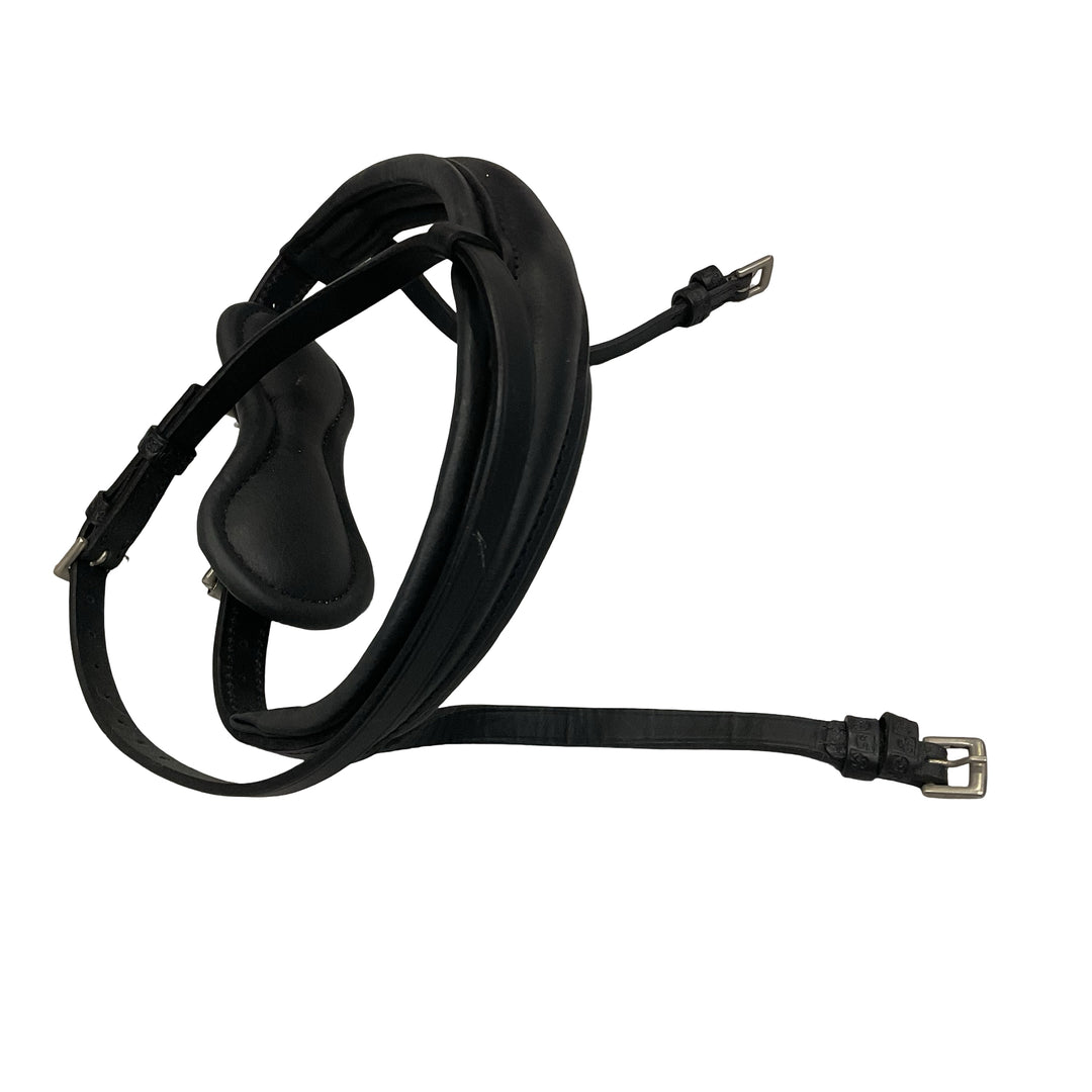 Stubben Padded Flash Noseband Horse Black Used - H