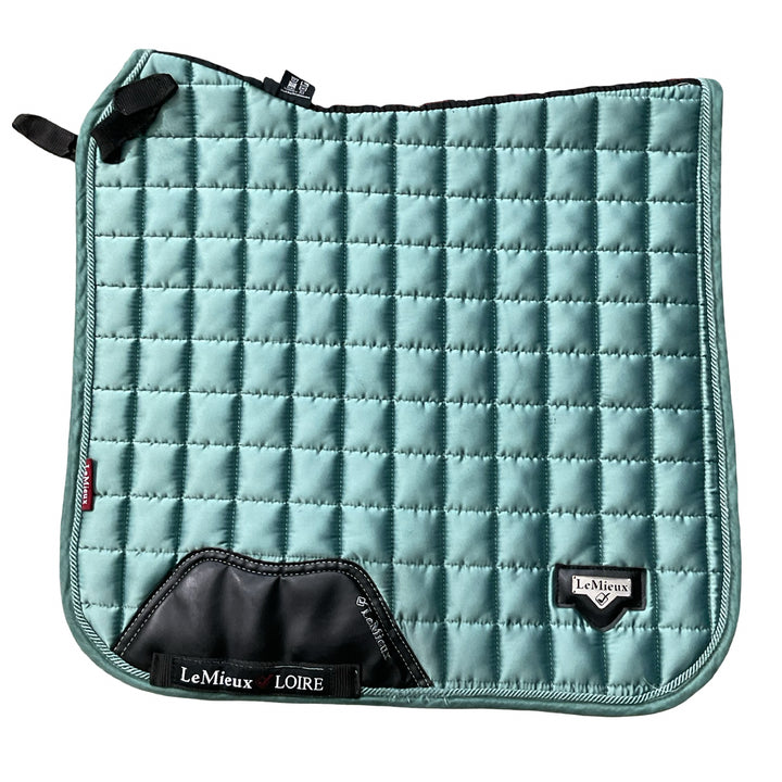 LeMieux Large Satin Loire Dressage Saddle Pad Sage Used
