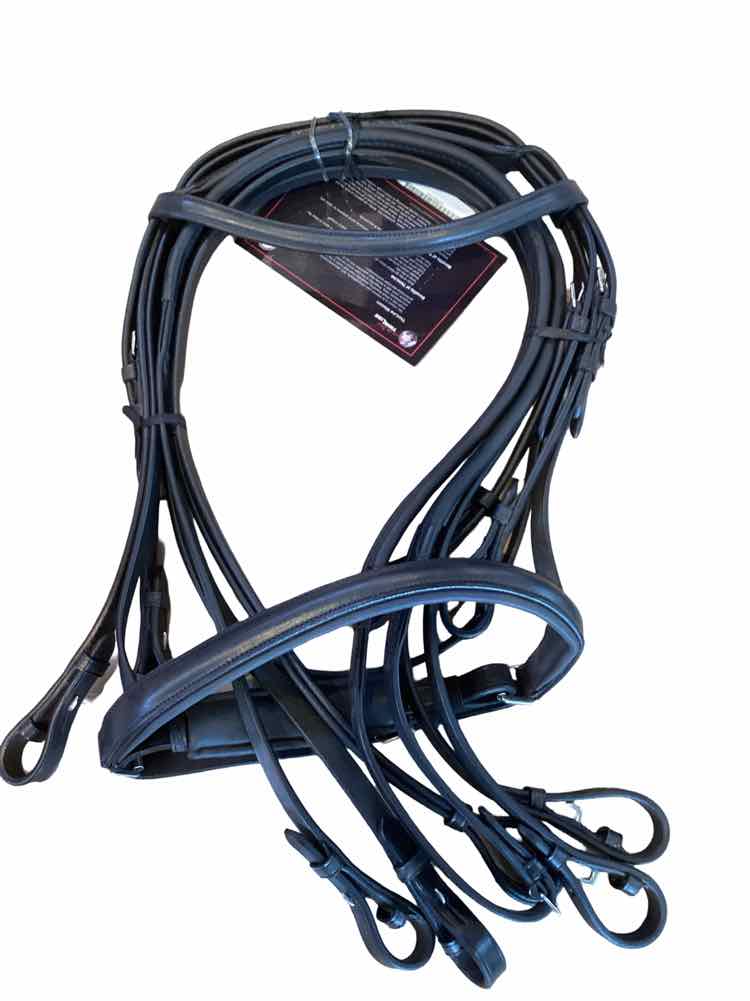 Thinline new black pony double bridle B