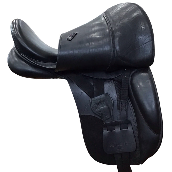 17.5" M. Toulouse Aachen Adjustable Used Dressage Saddle - H