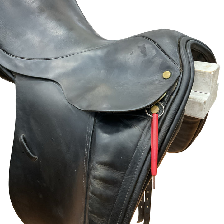 16.5" Unbranded Adjustable Crank Used Dressage Saddle - H