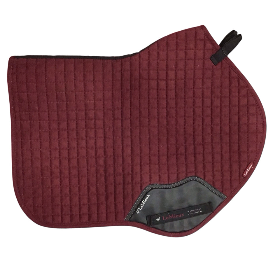 LeMieux Large All Purpose/Close Contact Saddle Pad Burgundy Used - H