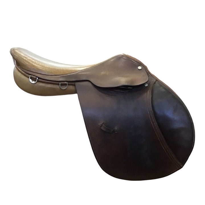 17" Beval World Cup Wide Used Hunter/Jumper Saddle - H