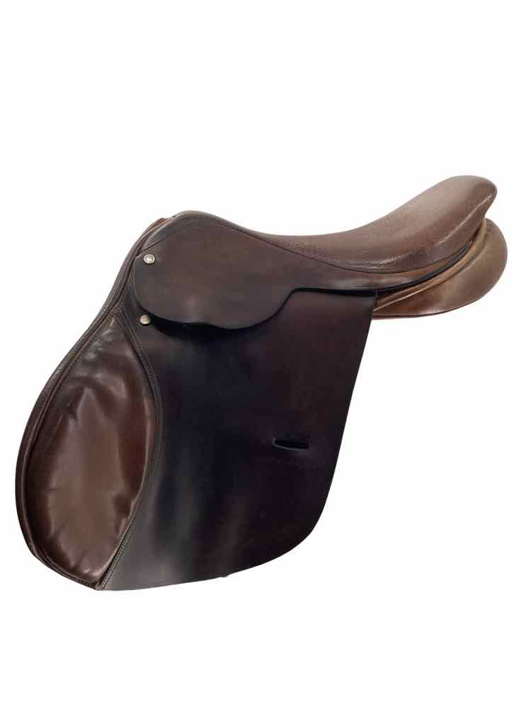 16.5" Smith Worthington wool flocked used close contact jumping saddle