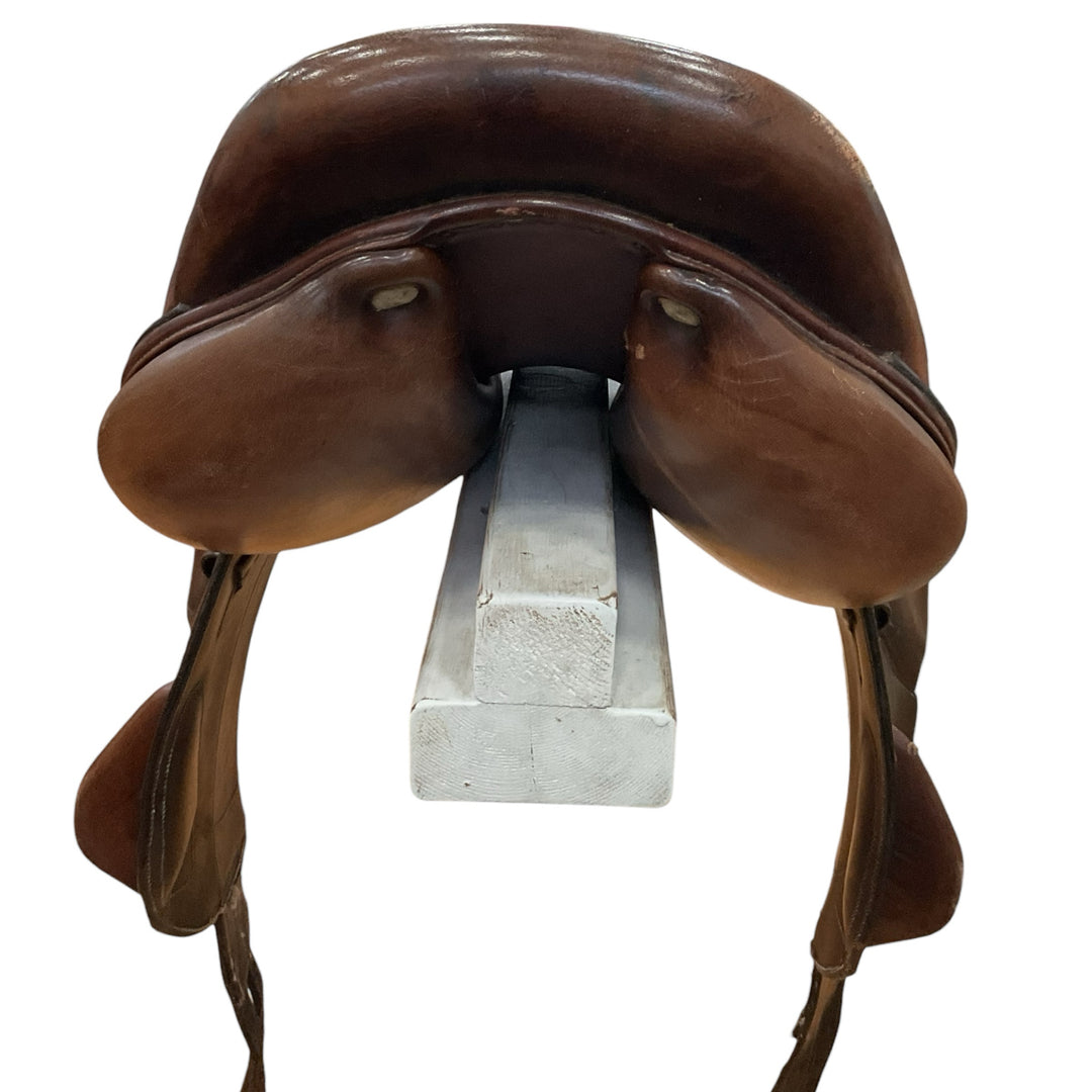 18" Antares Monoflap Med/Wide Used Hunter/Jumper Saddle - H