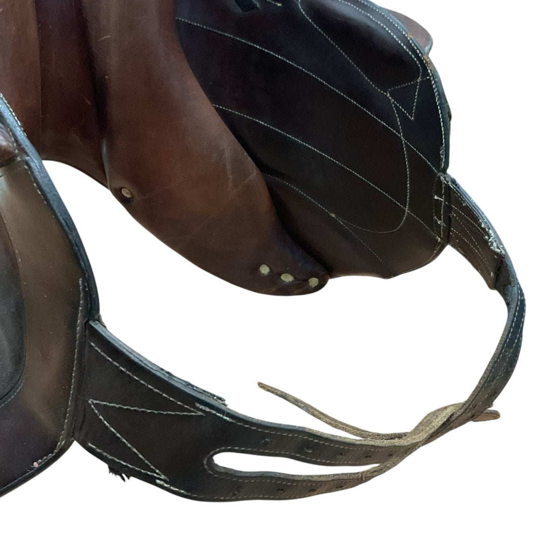 18" Antares Monoflap Med/Wide Used Hunter/Jumper Saddle - H