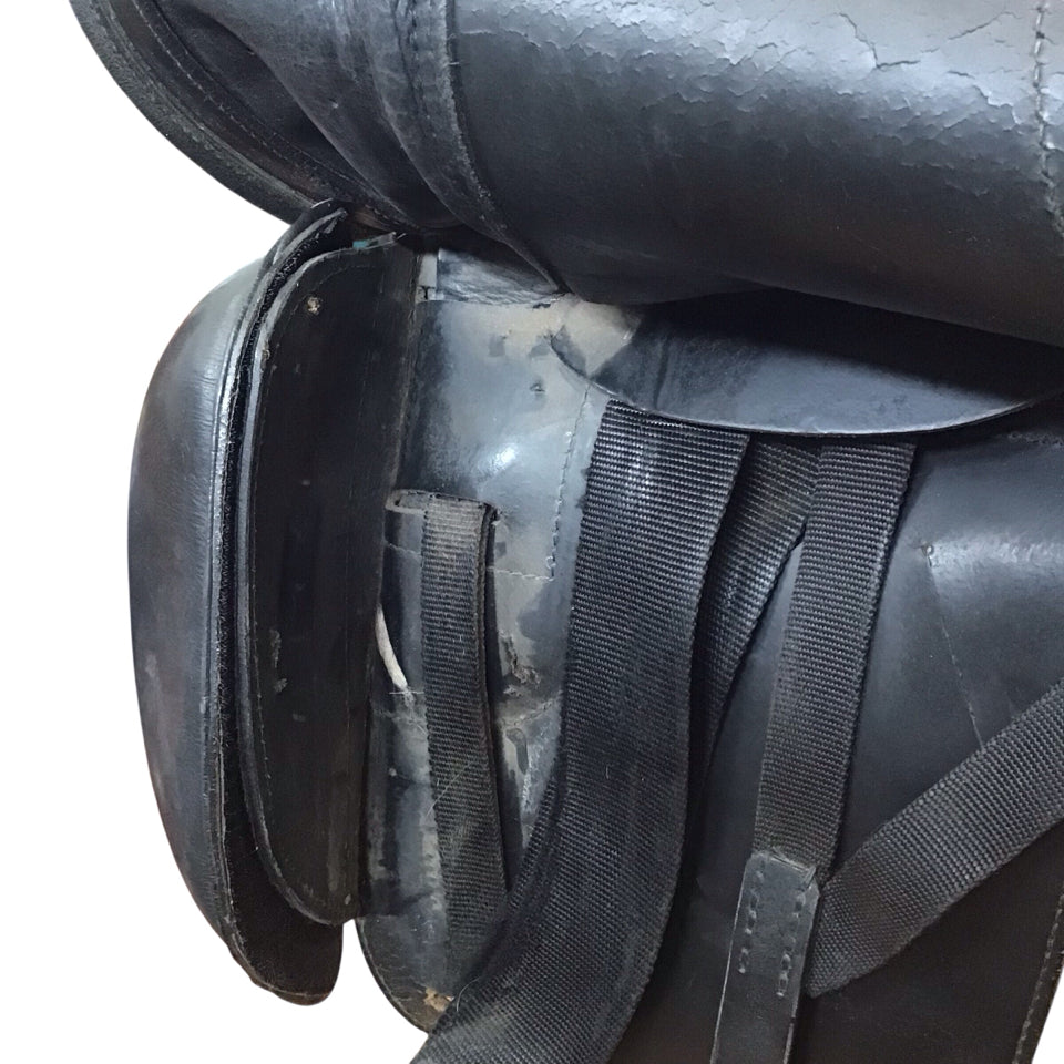 17" Schleese JES Ride International Elite Medium Used Dressage Saddle - H