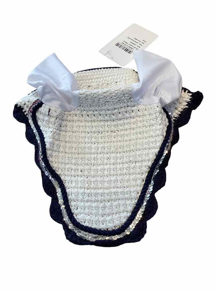 USG new white fly bonnet silver trim full size B