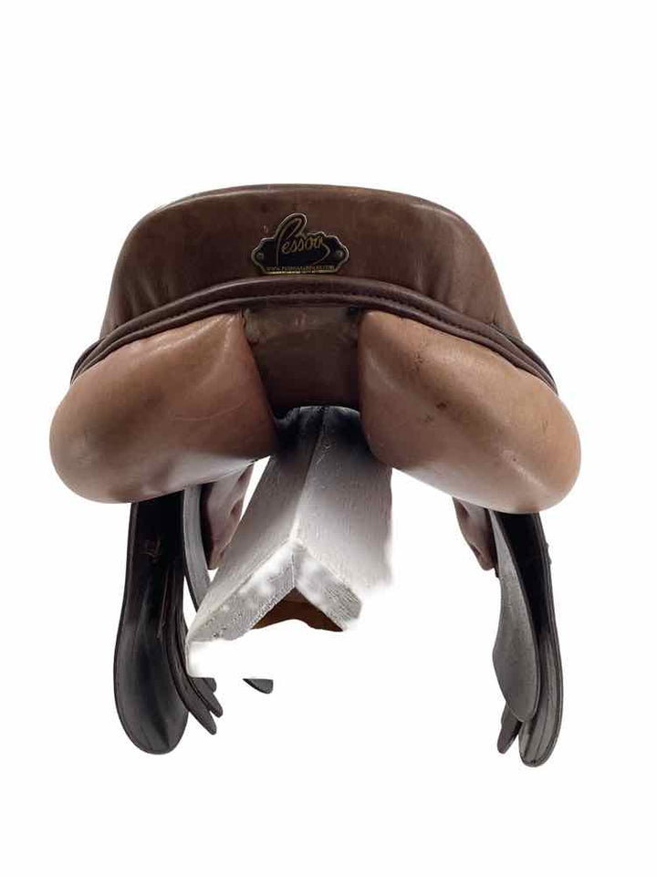 17" Pessoa Gex X XCH used close contact saddle had cover and purple tree B