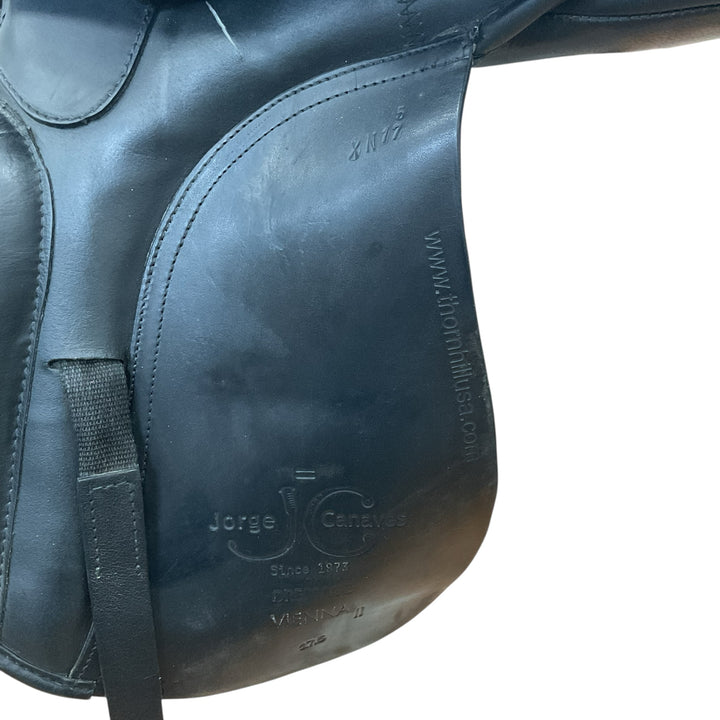 17.5" Jorge Canaves by Thornhill Vienna II XN/Wide Used Dressage Saddle - H