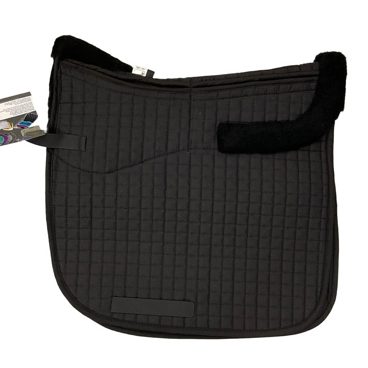 Majyk Equipe Correction Shimmable Fleece Dressage Saddle Pad Black New