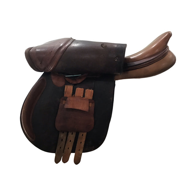 17" Pessoa Rodrigo Medium Tree Used Close Contact Saddle - C