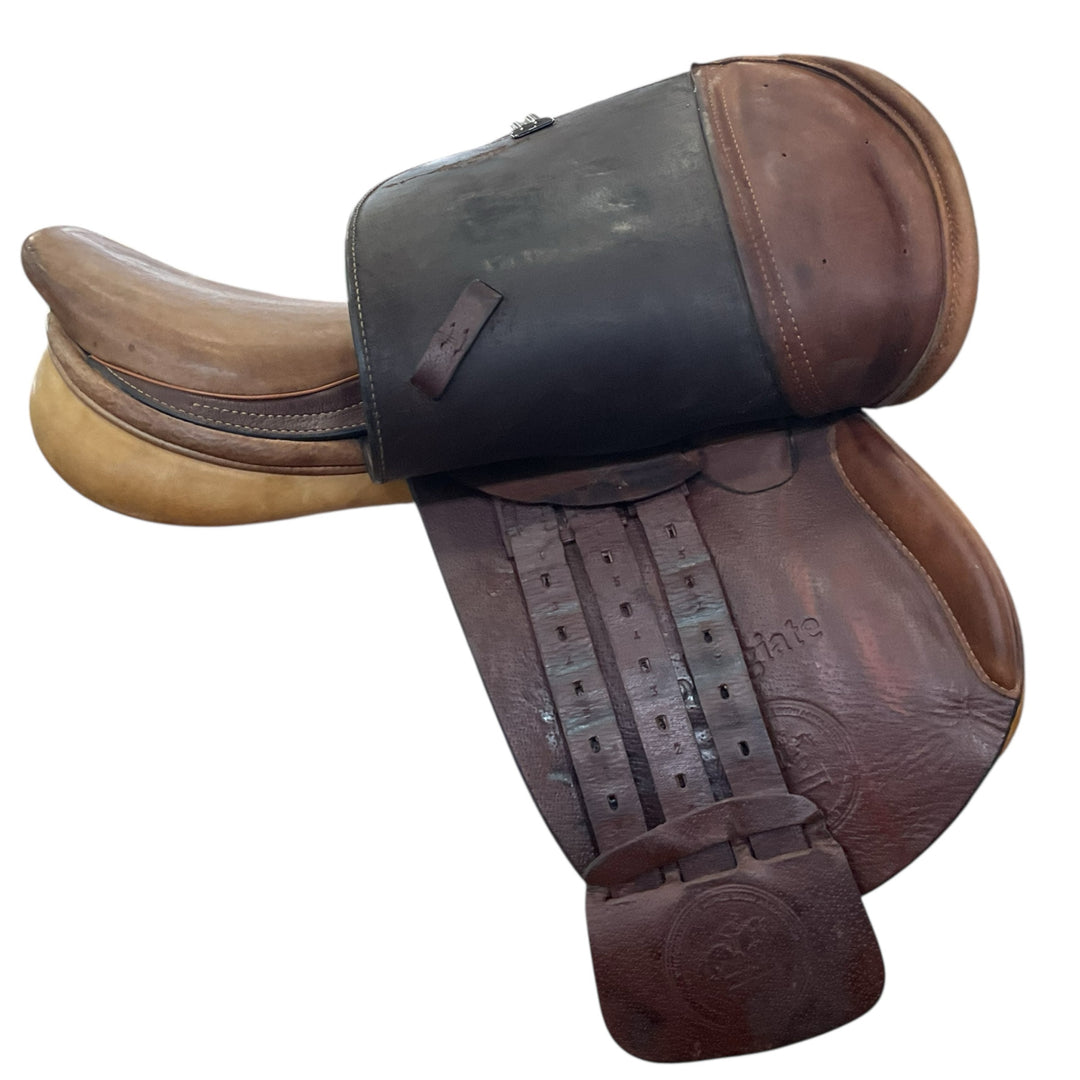 14" Collegiate Medium Used Childs Hunter/Jumper Saddle - H
