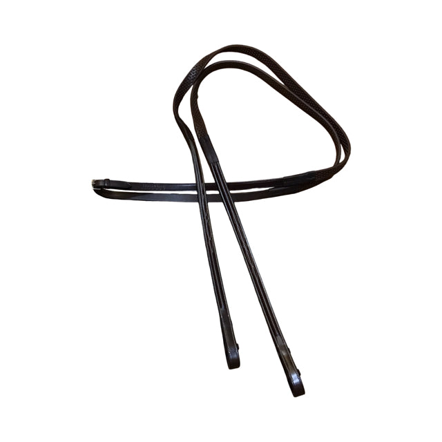 NUNN FINER Fancy Stitched Soft Grip Rubber Reins NEW B