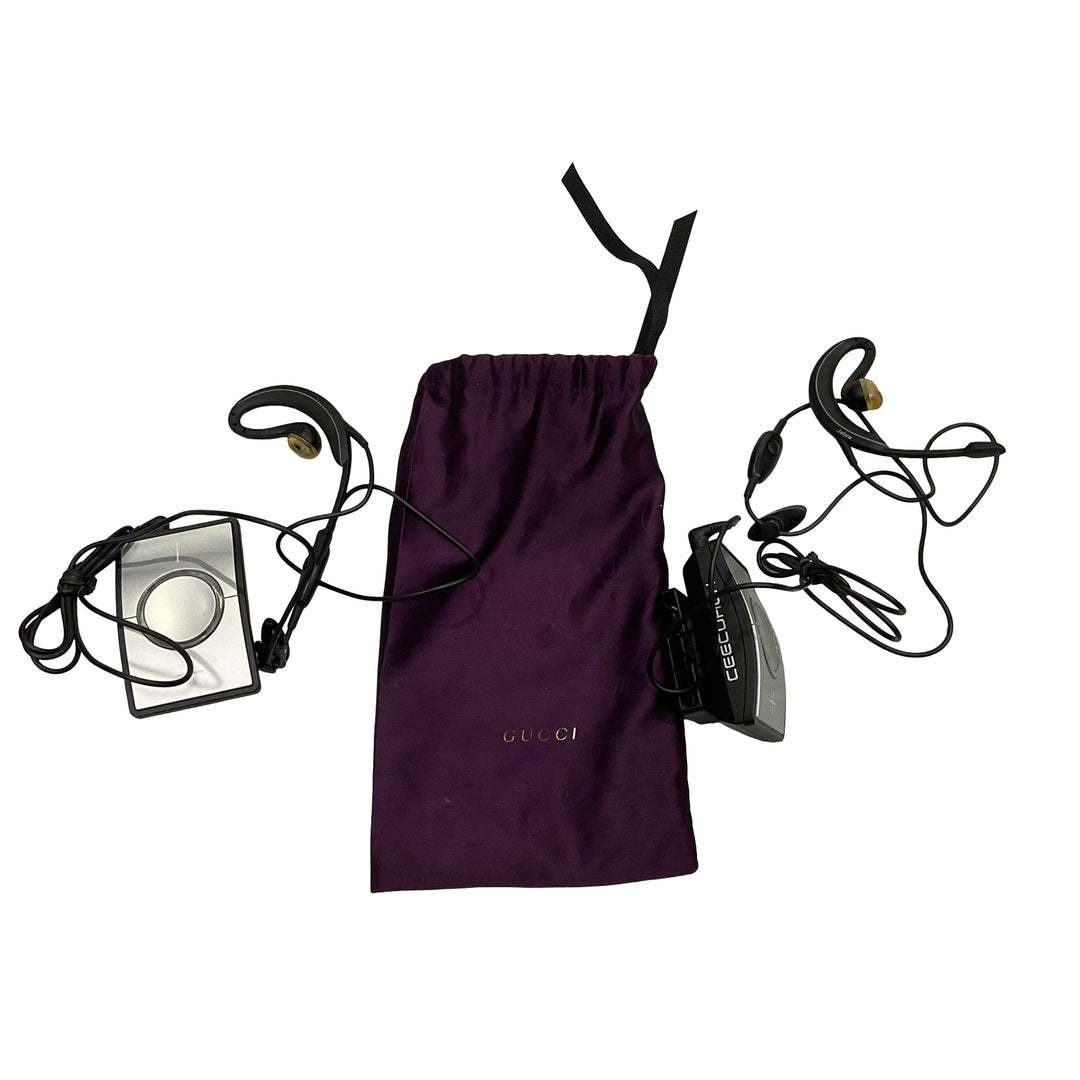 CeeCoach 1 Duo w/ Belt Clips & Headsets Black/Grey *NO CHARGING CABLE* Used - H