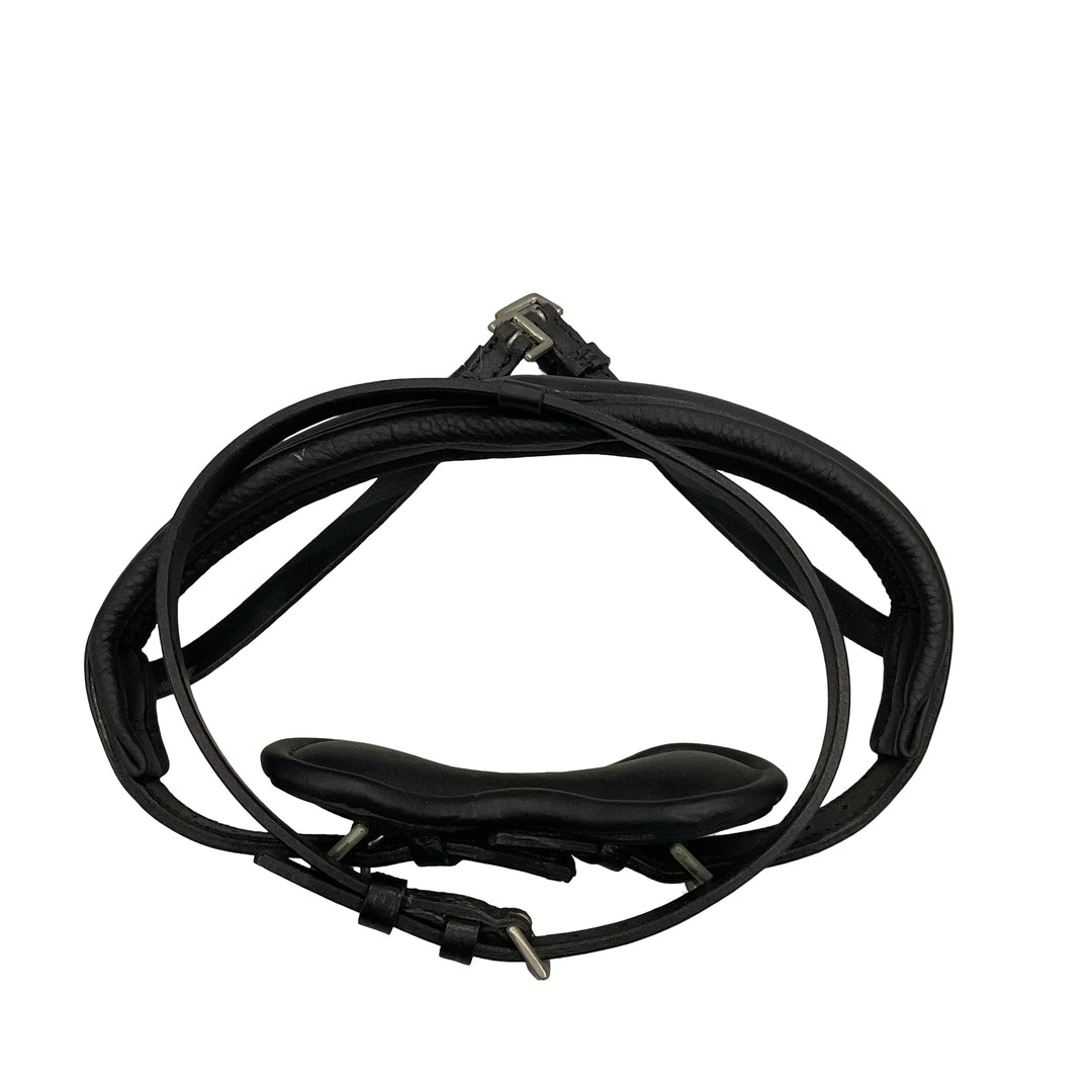 Stubben Padded Flash Noseband Horse Black Used - H